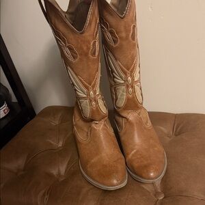 Brown Western Leather Boots